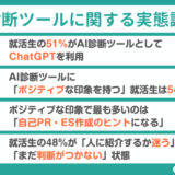 【調査レポート】就活生の51%がAI診断ツールとしてChatGPTを利用 | 自己PR・ES作成のヒントになるとの声も