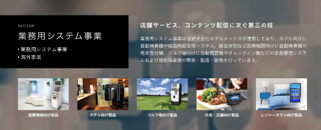 業務用システム事業