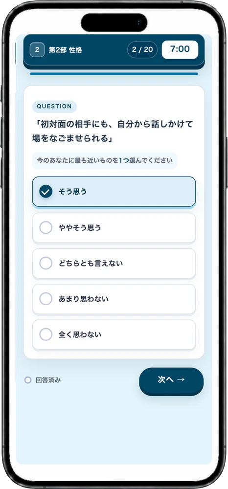第2部 パーソナリティの問題画面