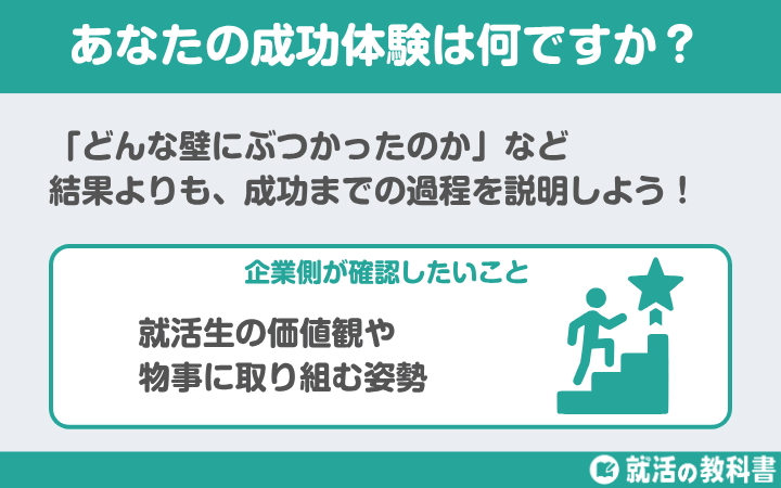 面接で絶対に聞かれる質問の5つ目は「成功体験」です。