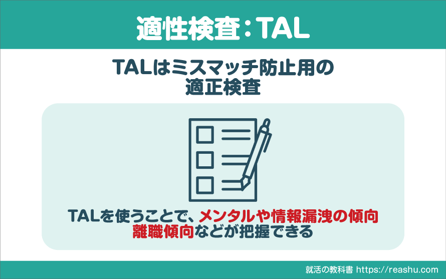 適性検査④：TAL