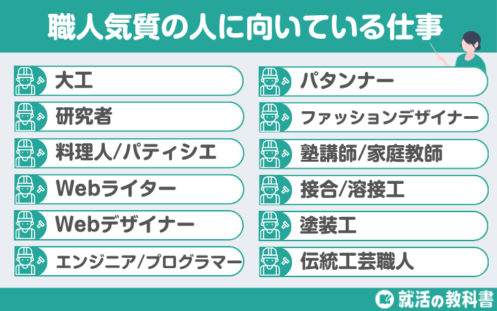 職人気質の人に向いている仕事12選