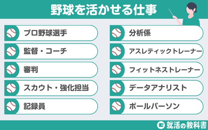 【年収も！】野球を活かせる仕事おすすめ10選